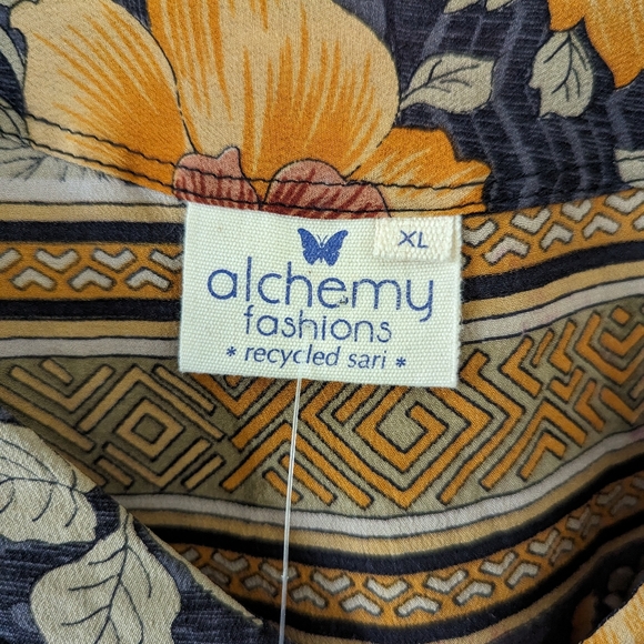 S-XXL Alchemy Fashions 100% Pure Silk Dress - Picture 6 of 9